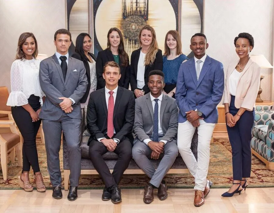 Groupe de jeunes professionnels